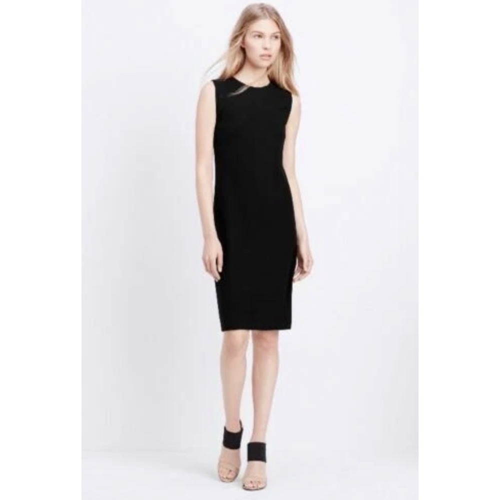 Vince Womens Black Sleeveless Sheath Dress VR898-50267 Size S Small